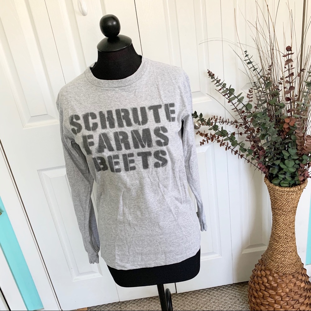 The Office Schrute Farms Beets Graphic Long Sleeve